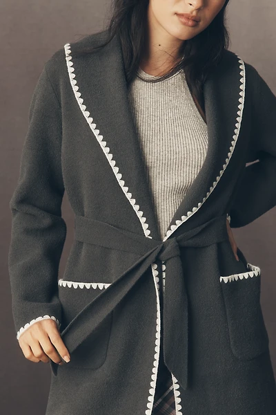 NVLT Whipstitch Wrap Coat