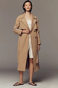 NVLT Longline Embroidered Trench Coat