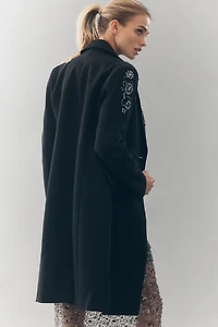 NVLT Embellished Longline Coat