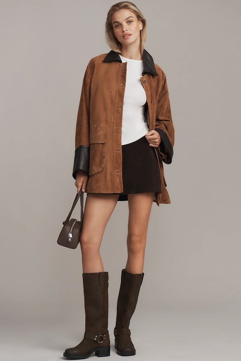 Pilcro Adelaide Suede Barn Jacket