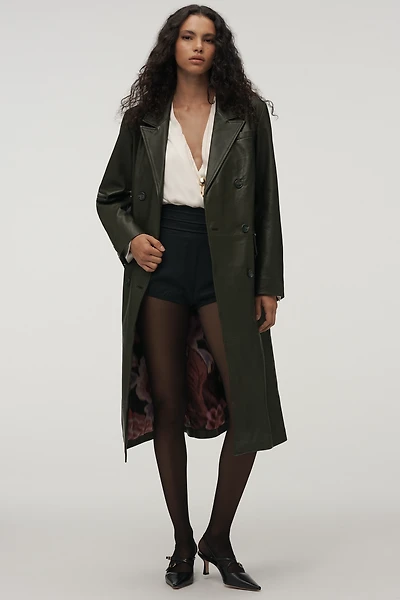 The Berlin Leather Trench Coat
