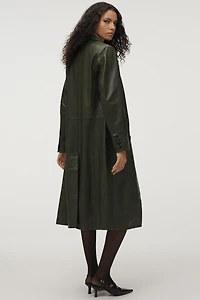 The Berlin Leather Trench Coat