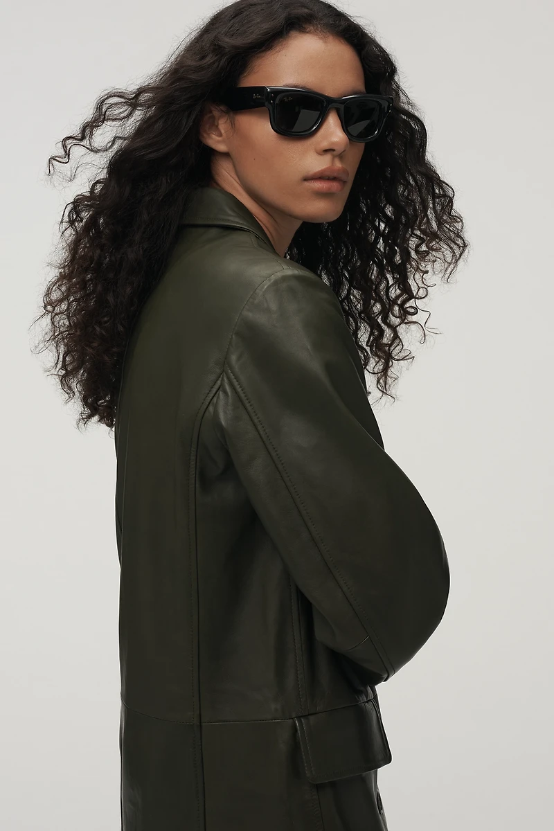 The Berlin Leather Trench Coat