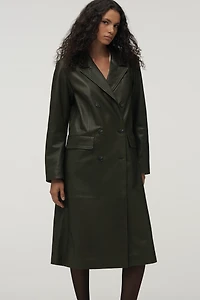 The Berlin Leather Trench Coat