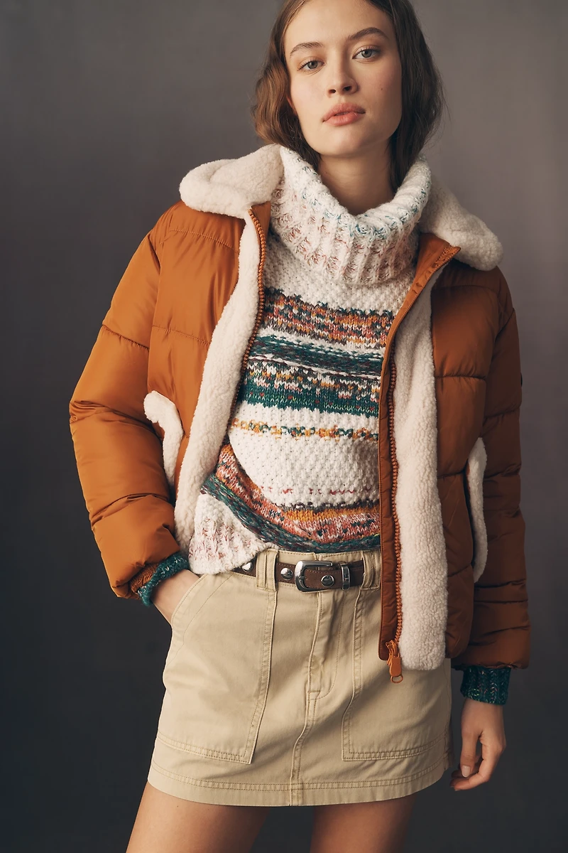 Save The Duck Faux-Shearling Puffer Jacket