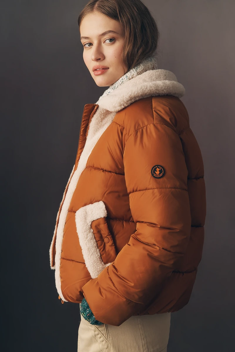 Save The Duck Faux-Shearling Puffer Jacket