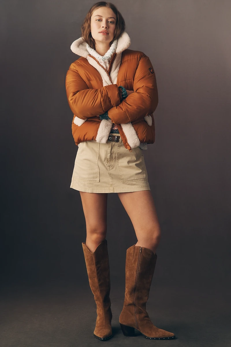 Save The Duck Faux-Shearling Puffer Jacket