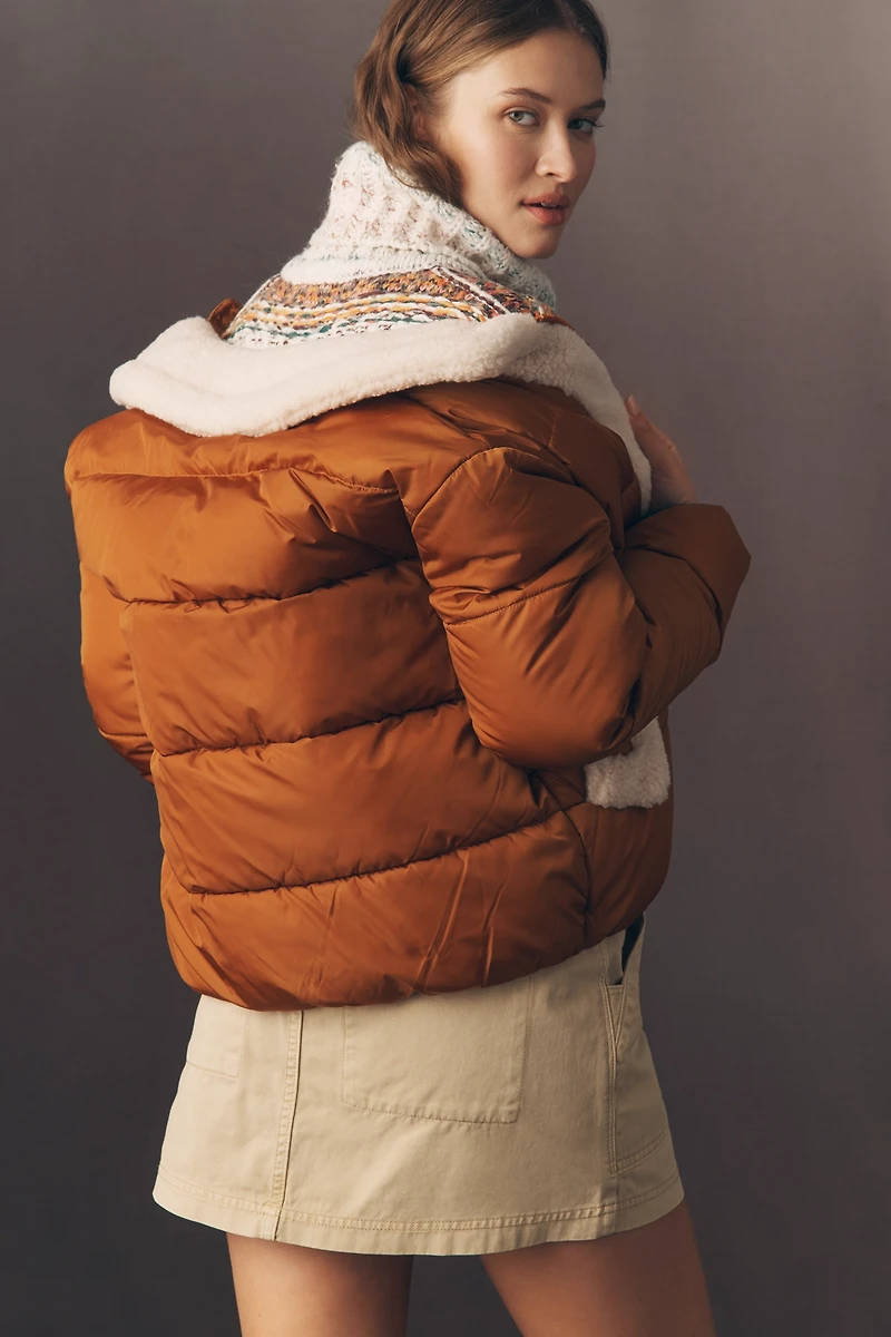 Save The Duck Faux-Shearling Puffer Jacket