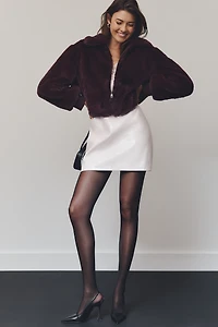 Maeve Crop Faux-Fur Coat