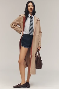 Maeve Cinched-Waist Trench Coat
