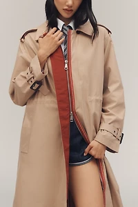 Maeve Cinched-Waist Trench Coat