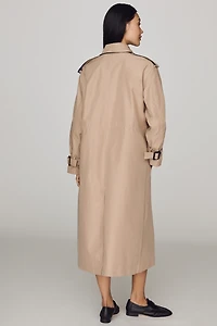 Maeve Cinched-Waist Trench Coat