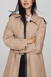 Maeve Cinched-Waist Trench Coat