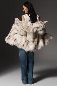 Pilcro Shaggy Faux Fur Coat