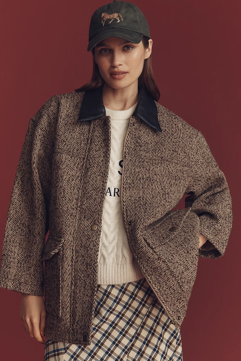 Pilcro Wool Blend Barn Jacket