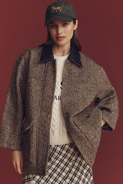 Pilcro Wool Blend Barn Jacket