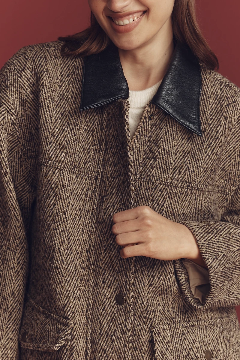 Pilcro Wool Blend Barn Jacket