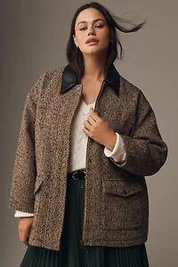 Pilcro Wool Blend Barn Jacket