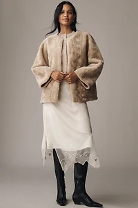 Maeve Faux-Fur Teddy Coat