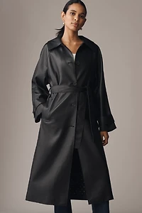 Maeve Faux-Leather Car Coat