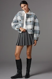 Maeve Plaid Wool Blend Jacket
