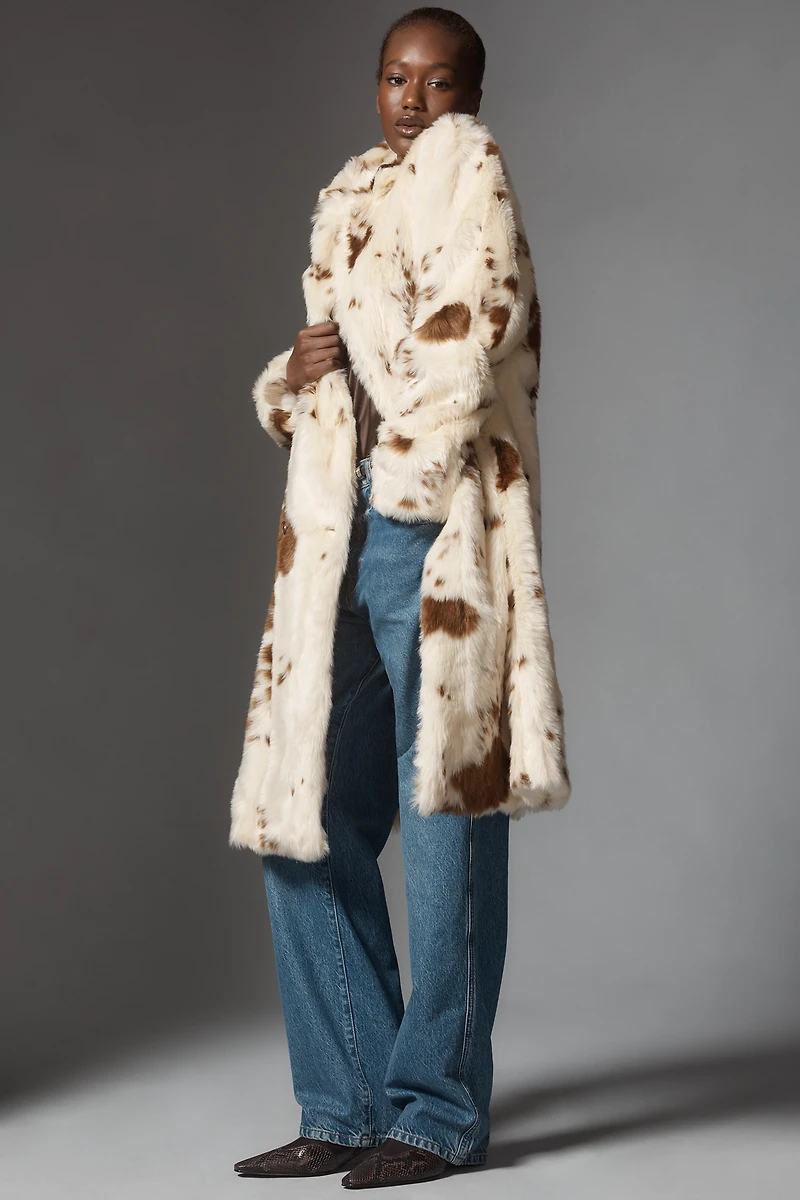 Maeve Grand Glam Faux Fur Coat