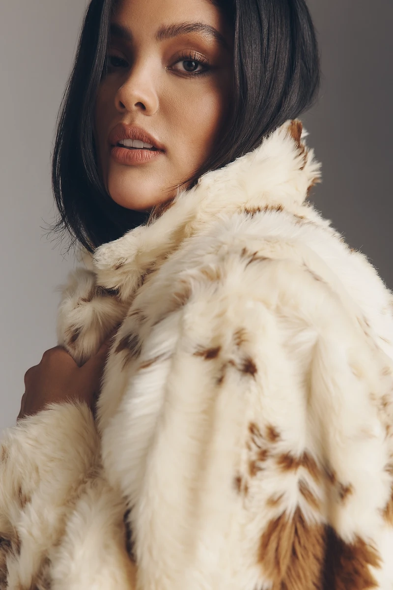 Maeve Grand Glam Faux Fur Coat