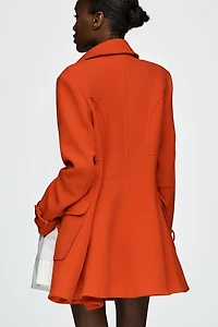 Maeve Fit & Flare Trench Coat