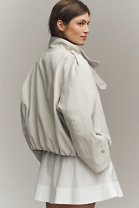 Maeve Double-Breasted Short Trench Coat