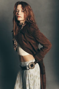 Walter Baker Jerome Suede Trench Coat