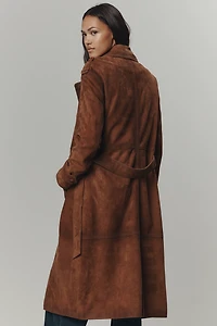 Walter Baker Jerome Suede Trench Coat