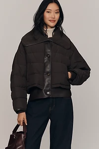 rag & bone Gloria Mixed Media Puffer Jacket