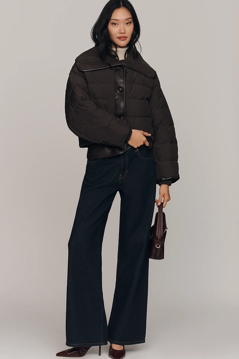 rag & bone Gloria Mixed Media Puffer Jacket