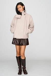 By Anthropologie Funnel-Neck Coat