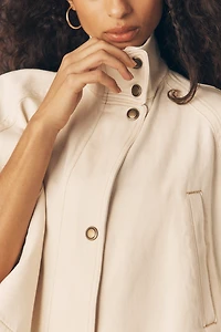 Pilcro Cropped Utility Cape Jacket