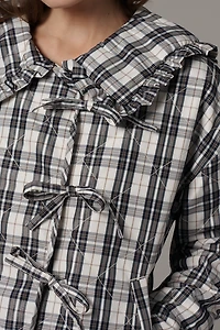 The Hazel Quilted Plaid Jacket by Maeve