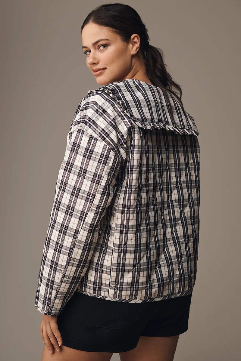 The Hazel Quilted Plaid Jacket by Maeve