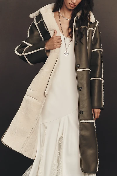 STAND STUDIO Patrice Sherpa Fleece Coat