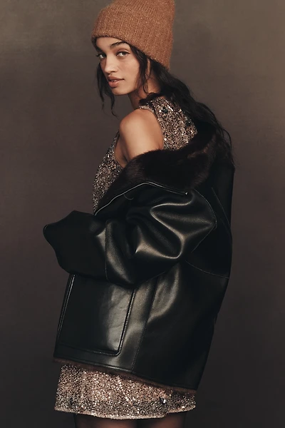 STAND STUDIO Brella Faux-Shearling Jacket