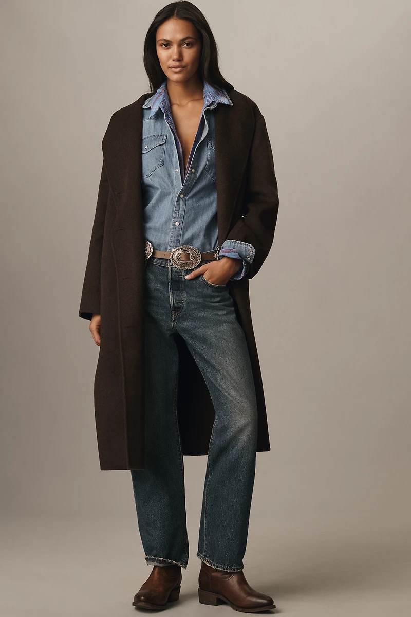 Alex Mill Sophia Long Wool Blend Coat