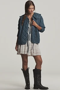 The Hazel Quilted Chambray Jacket by Maeve