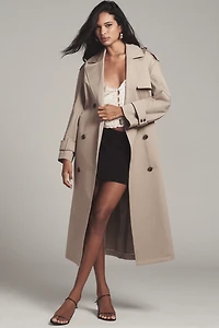 Theory Oversized Double-Breasted Trench Coat