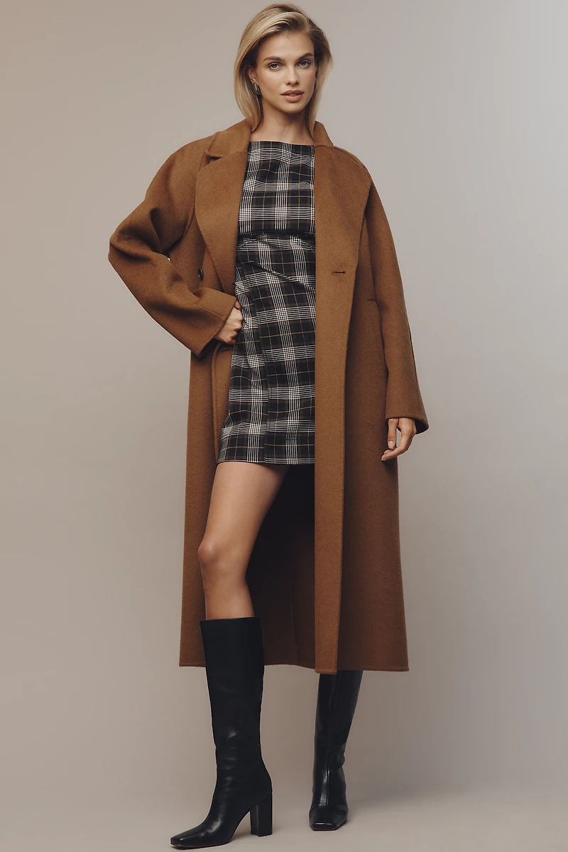 By Anthropologie Double-Faced Wool Coat