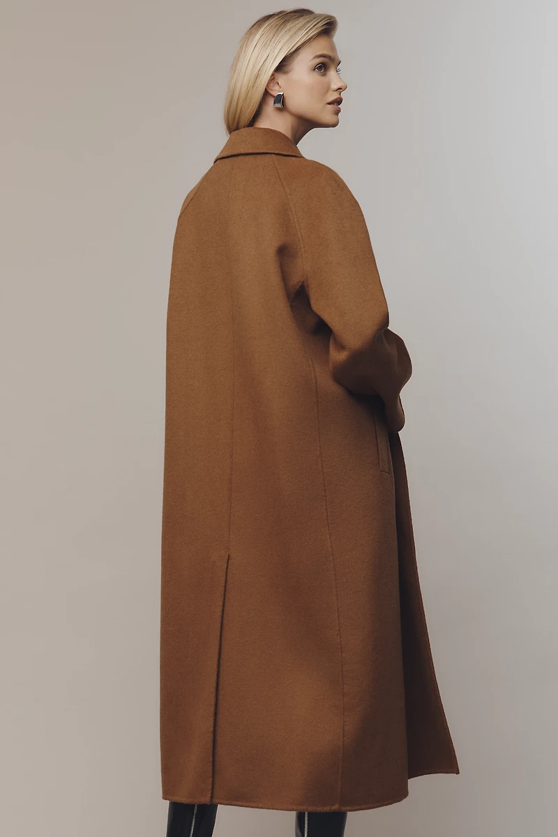 By Anthropologie Double-Faced Wool Coat