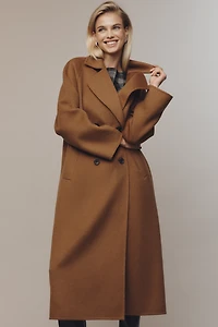 By Anthropologie Double-Faced Wool Coat