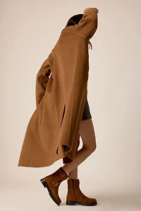 By Anthropologie Double-Faced Wool Blend Coat