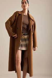 By Anthropologie Double-Faced Wool Coat