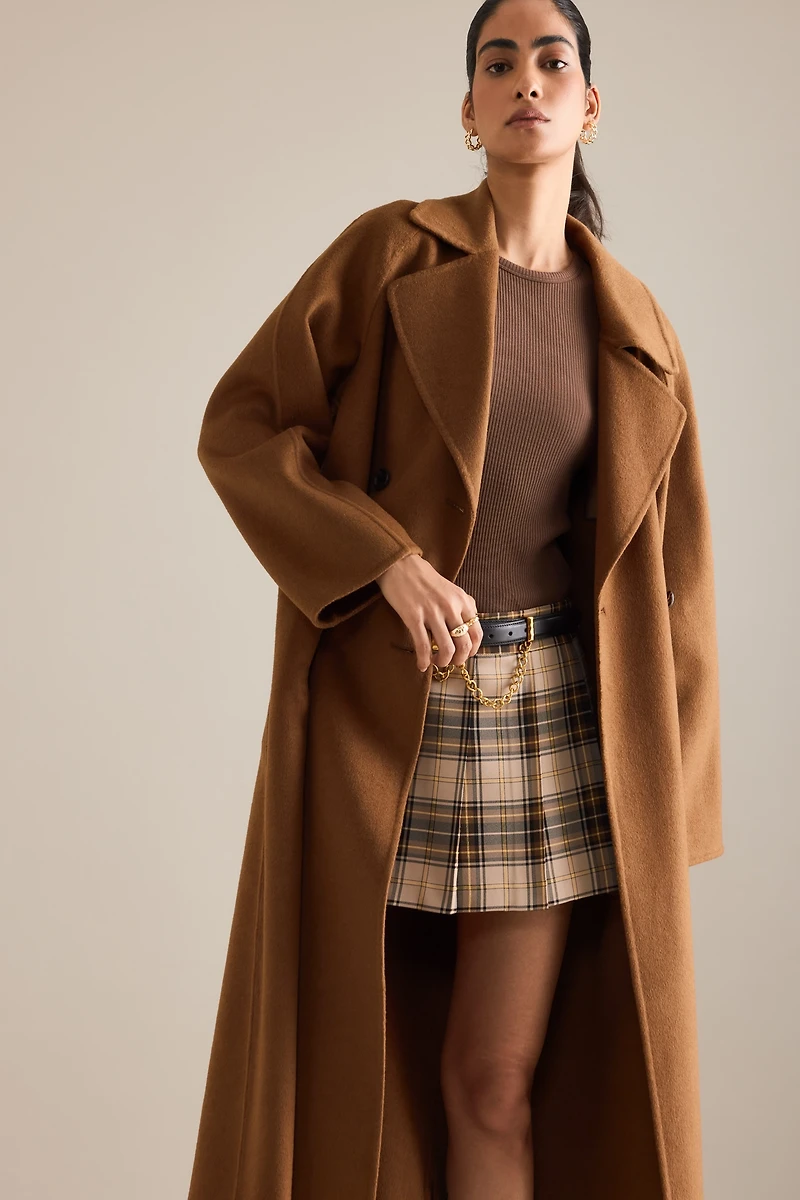 By Anthropologie Double-Faced Wool Coat