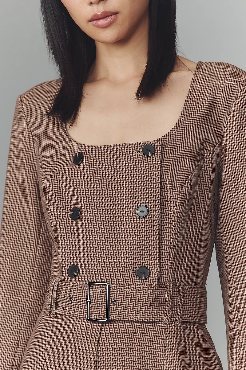 By Anthropologie Long-Sleeve Blazer Romper