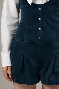 Maeve Long-Sleeve Suspender Twofer Romper